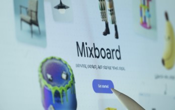 Dhaka, Bangladesh- 26 Oct 2025: A Laptop displaying the Google Mixboard