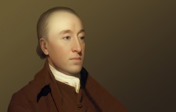 Portrait of James Hutton, 1726 – 1797, Scottish geologist, agriculturalist, chemical manufacturer,