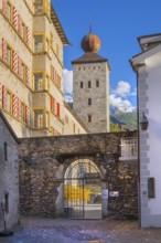 Stockalper Palace in the Old Town, Brig, Rhone Valley, Valais, Switzerland