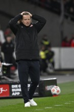 Coach coach Bo Henriksen 1. FSV Mainz 05 Disappointment disappointed after missed goal opportunity