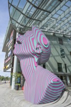Nereidi sculpture, artist Hans-Christian Berg, REDI shopping center, Kauppakeskus REDI, Helsinki,