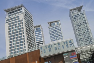 Residential towers, skyscrapers, residential buildings Kalasatama Centre, Helsinki, Finland
