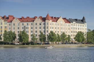 Old buildings, Säästöpankinranta, Eläintarhanlahti Bay, Helsinki, Finland
