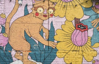 Street art, wall painting, Telliskivi Creative Campus, Kalamaja, Tallinn, Estonia