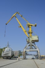 Old harbour crane, Noblessner harbour district, Kalamaja, Tallinn, Estonia