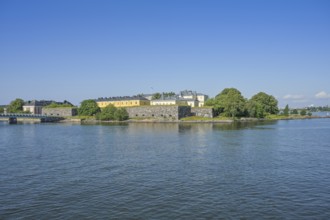 Buildings on Pikku-Musta Island, Suomenlinna Island Sea Fortress, Helsinki, Finland
