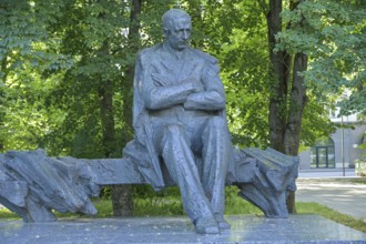 Anton Hansen Tammsaare monument, Tallinn, Estonia