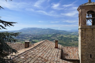 View of the countryside, San Marino, Republic of San Marino, Italy