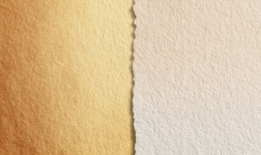 A piece of paper with a brown and white background. The paper appears to be torn or ripped, giving