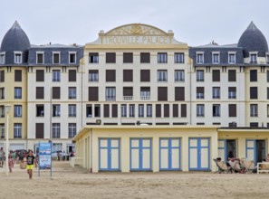 Trouville-sur-Mer, Normandy, France, May 31, 2025: the iconic Trouville Palace hotel, a grand,