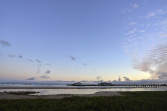 Waterfronts in San Luis Obispo, a city in San Luis Obispo County in the U.S. state of California