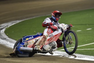 WROCLAW, POLAND - JULY 29, 2017: Speedway couple turnament race Poland - Australia during The World