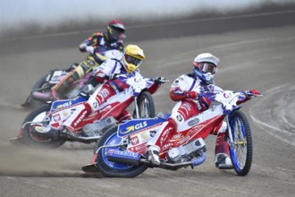 WROCLAW, POLAND - JULY 29, 2017: Speedway couple turnament race Germany - Poland during The World