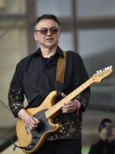 WROCLAW, POLAND - MAY 1, 2016: Leszek Cichonskil during events Guitar Guinness World Record. Over 7