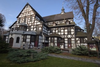 SWIDNICA, POLAND - NOVEMBER 13, 2016: Church of Peace, built by Treaty of Westphalia, ending Thirty