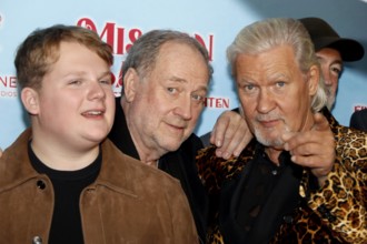 Julius Weckauf, Harold Faltermeyer and Johnny Logan at a special screening of MISSION SANTA - AN