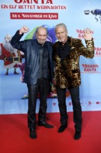 Michael Mendl and Johnny Logan at a special screening of MISSION SANTA - AN ELF SAVES CHRISTMAS at