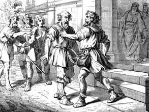 The great debtor's relentlessness against the servant, debt, debtor and creditor, anger, servants,