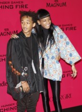 Jaden Smith and Willow Smith at the Los Angeles premiere of 'The Hunger Games: Catching Fire' held