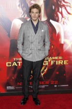 Sam Claflin at the Los Angeles premiere of 'The Hunger Games: Catching Fire' held at the Nokia
