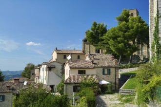 City view, Torre Civica, San Leo, Emilia-Romagna, Italy