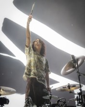 Drummer Tomoya Kanki from One Ok Rock live on Detox European Tour 2025 in Berlin's