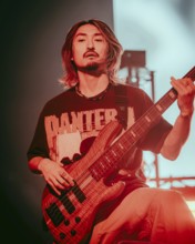 Bass player Ryota Kohama from One Ok Rock live on Detox European Tour 2025 in Berlin's
