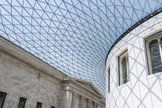 London, United Kingdom - 14 May 2025: The grand roof of the British Museum's Great Court