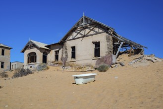 House that was taken over by desert sands, in the former diamond town of Kolmanskuppe, Lost Place,