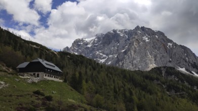 Cabin at Vrsic Pass, Triglav National Park, Slovenia