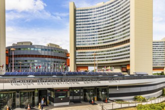 Vienna International Centre building, near the UN City, Vienna, Austria