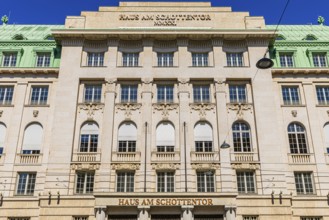 Historic façade of Haus am Schottentor, Vienna, Austria