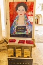 Poster by Gustav Klimt, Portrait of Miss Lieser, Kinsky Auction House, Vienna, Austria