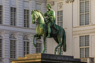 Horse-rider statue of Emperor Joseph II, Josefsplatz, Vienna, Austria