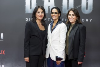 Düzen Tekkal, Tülin Tekkal and Tugba Tekkal at the premiere of the Netflix film Babo at the Astor