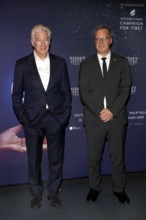 Richard Gere and Kai Müller (managing directors of International Campaign for Tibet) at a photo