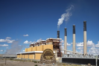 Rock Springs, Wyoming - The Jim Bridger power plant. Originally all four units were coal-fired, but