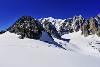 View of the mountains from the Télécabine Panorama Railway, La Tour Ronde, Mont Blanc, Mont Maudit,