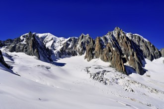 View of the mountains from the Télécabine Panorama Railway, La Tour Ronde, Mont Blanc, Mont Maudit,