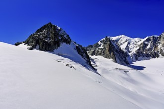 View of the mountains from the Télécabine Panorama Railway, La Tour Ronde, Mont Blanc,