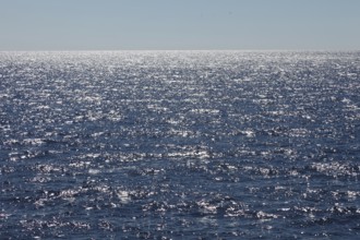 Aegean Sea in sparkling sunlight, Cyclades, Greece