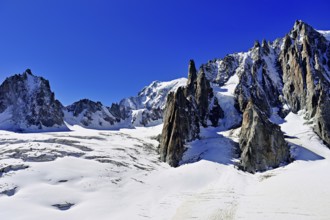 View of the mountains from the Télécabine Panorama Railway, La Tour Ronde, Mont Blanc, Le Mont