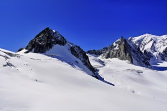 View of the mountains from the Télécabine Panorama Railway, La Tour Ronde, Mont Blanc,
