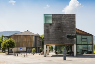 Architecture with wood, Andelsbuch, Bregenzerwald, Vorarlberg, Alps, Austria