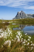 Mountain landscape and picturesque little lake, Saloberkopf, Widderstein, Warth, Bregenzerwald,