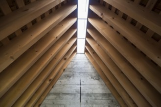 Modern chapel, Alm Enge, Hirschau, Kanisfluh, Bregenzerwald, Vorarlberg, Alps, Austria