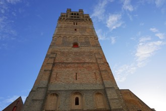 Historic St. Salvator Cathedral, Sint-Salvatorskathedraal, in the old town of Bruges, powerful
