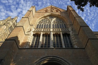 Historic St. Salvator Cathedral, Sint-Salvatorskathedraal, in the old town of Bruges, side aisle
