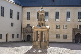 Well in the courtyard of the castle in Kalmar, Småland, Sweden, Scandinavia