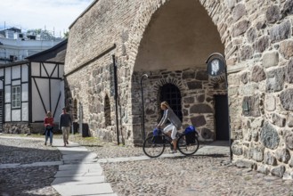 Västerport, the main gate in the old medieval defensive wall around the old city in Kalmar,
